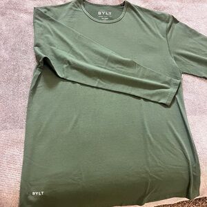 BYLT Basics Forest Green Long Sleeve Tee